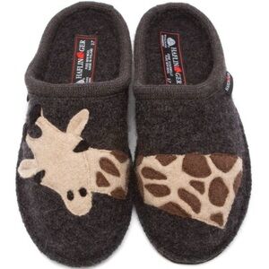 Haflinger 41 AR jimmy giraffe boiled new wool house slippers felted warm